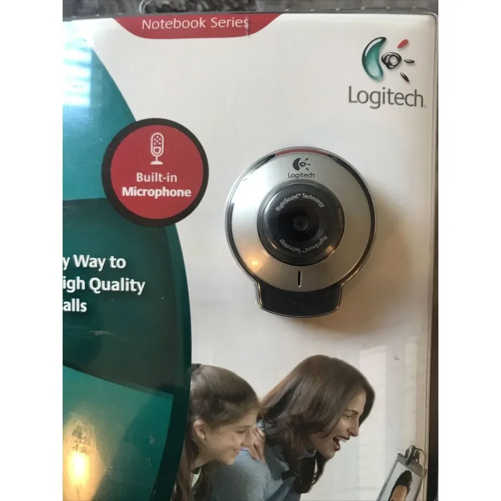 Logitech QuickCam for Notebooks Built In Microphone Factory Sealed New‎